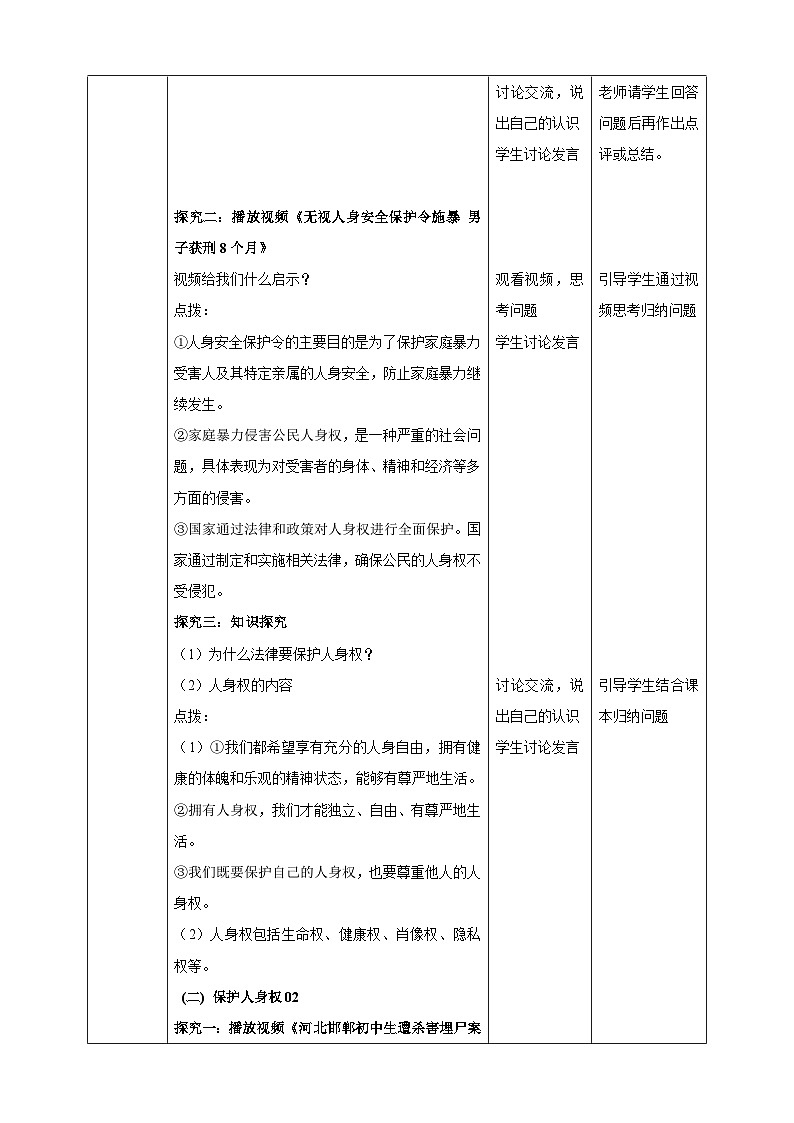 7.10.2《保护人身权》（教学设计（核心素养目标）第2页