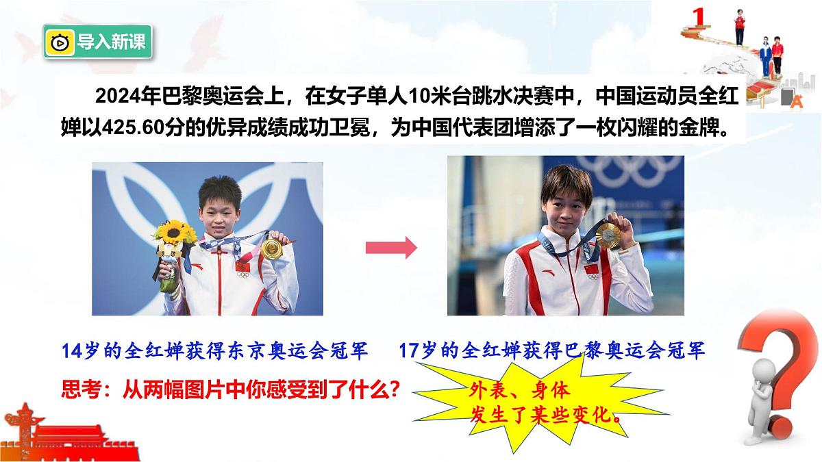 2025年春七年级下册道德与法治教学课件 第一课 第1课时 青春的邀约第1页