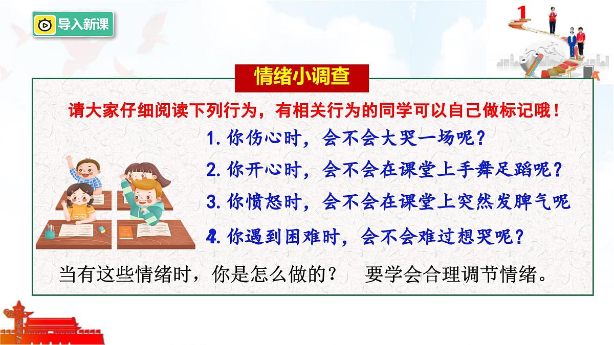 2025年春七年级下册道德与法治教学课件 第二课 第2课时  学会管理情绪第2页