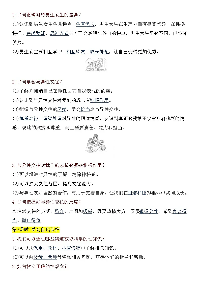 【2025春新版】七年级下册道法知识点总结第2页