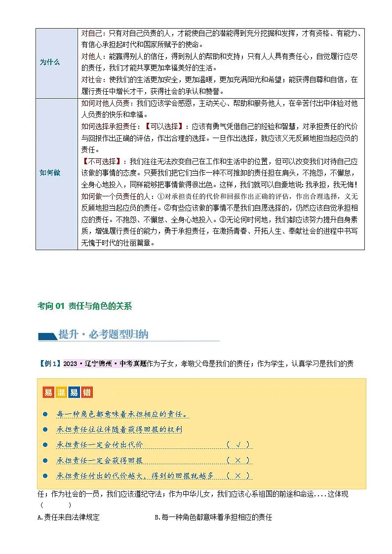 专题10 勇担社会责任 （讲义）-2024年中考道德与法治一轮复习讲练测（全国通用）-A4第3页