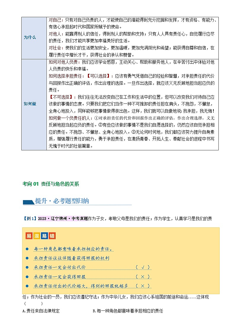 专题10 勇担社会责任 （讲义）-2024年中考道德与法治一轮复习讲练测（全国通用）-A4第3页