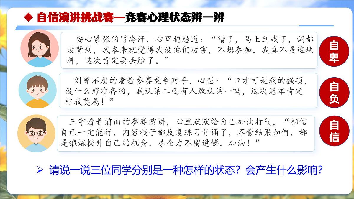 部编版2024道德与法治七年级下册4.1人要有自信 课件第8页