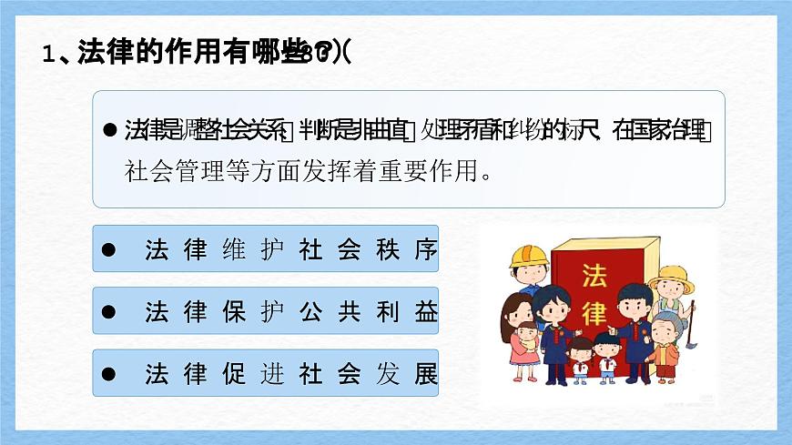 部编版2024道德与法治七年级下册9.2法律保障生活 课件第8页