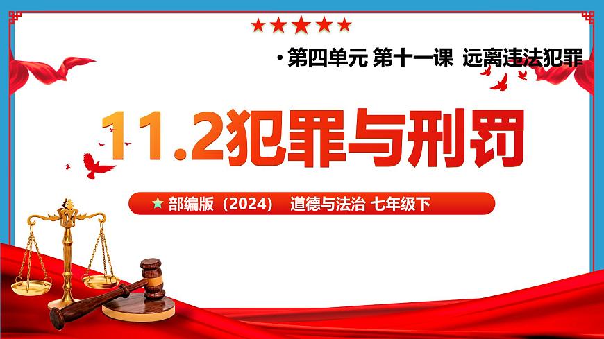 统编版道德与法治七年级下册11.2《犯罪与刑罚+》课件第2页