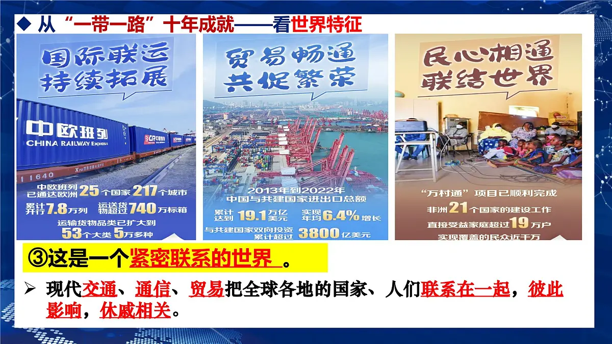 部编版2025道德与法治九年级下册1.1 开放互动的世界 课件第7页