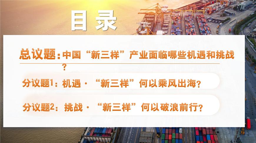 部编版2025道德与法治九年级下册4.1中国的机遇与挑战 课件第3页
