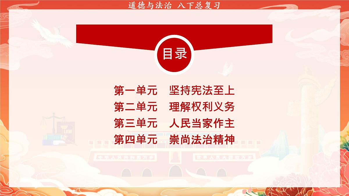统编版道德与法治八年级下册期末复习课件第2页