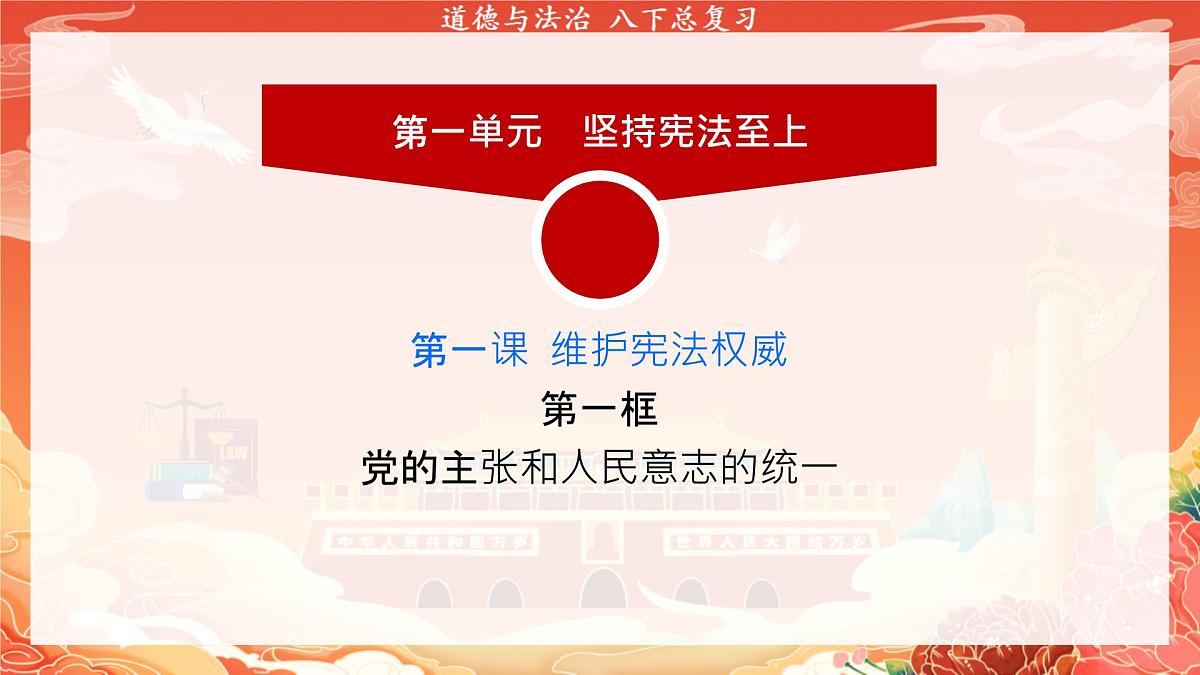 统编版道德与法治八年级下册期末复习课件第4页