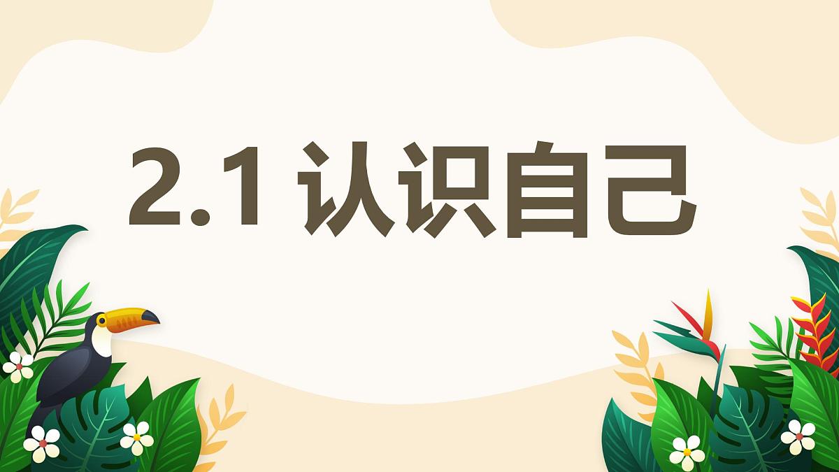 2.1 认识自己——初中道德与法治统编版（2024）七年级上册教学课件第1页