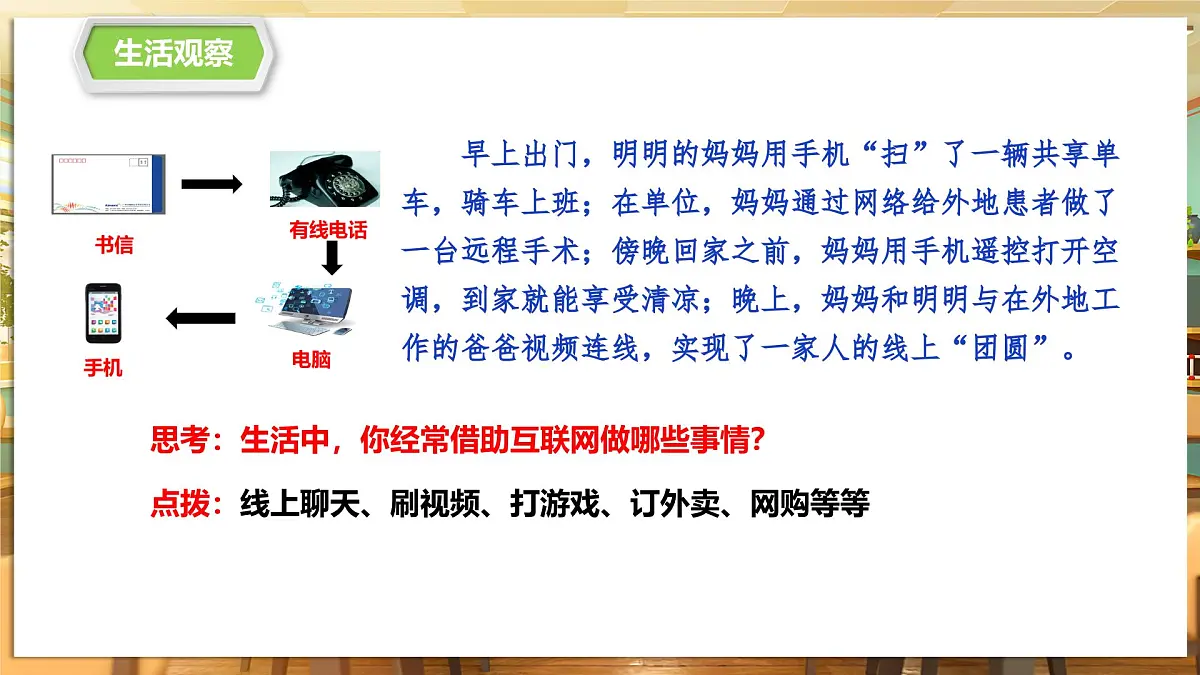 【人教版】八上道法 3.1 网络改变世界 课件第6页