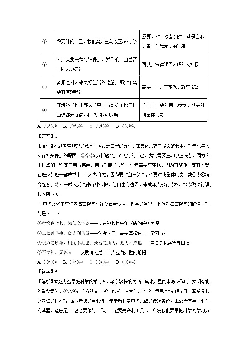 【道德与法治】2025年山东省东营市中考二模试题（解析版）第2页