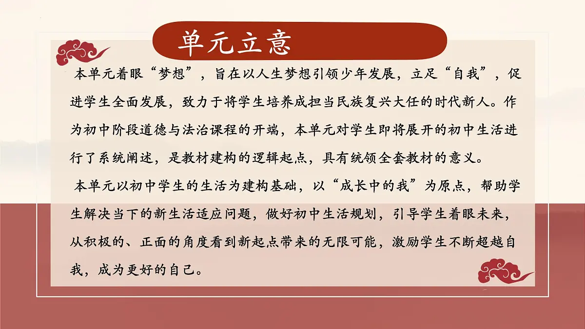 初中 政治 (道德与法治) 人教版（2024） 七年级上册第一单元 少年有梦 复习课件第3页