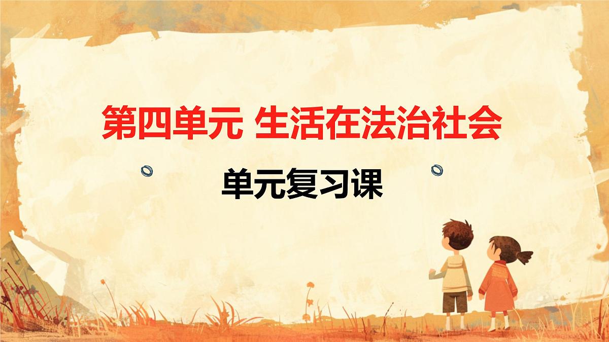第四单元 生活在法治社会 单元思考与行动 课件 2024-2025学年统编版道德与法治七年级下册第1页