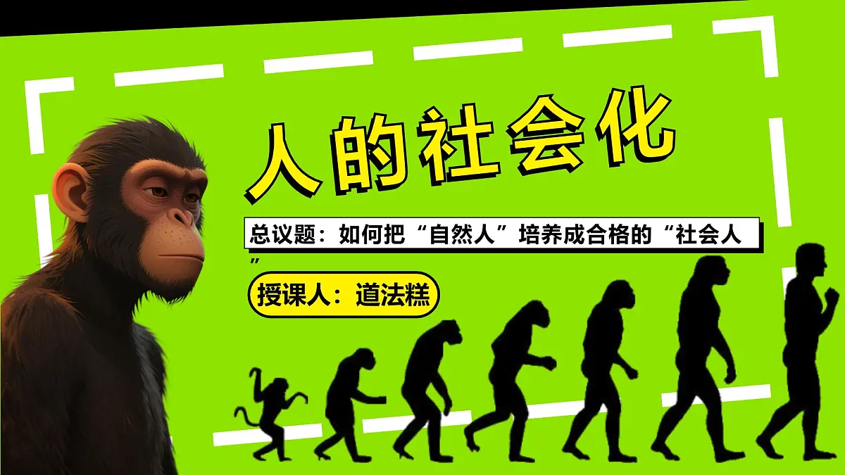 统编版道德与法治八年级上册2.1人的社会化 议题式课件第2页