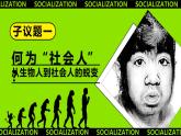 統(tǒng)編版道德與法治八年級(jí)上冊(cè)2.1人的社會(huì)化  議題式課件