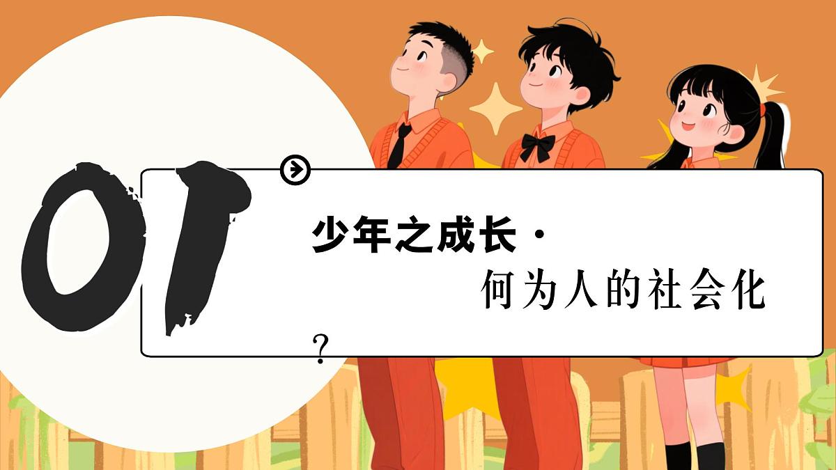 统编版道德与法治八年级上册2.1人的社会化 议题式课件第4页