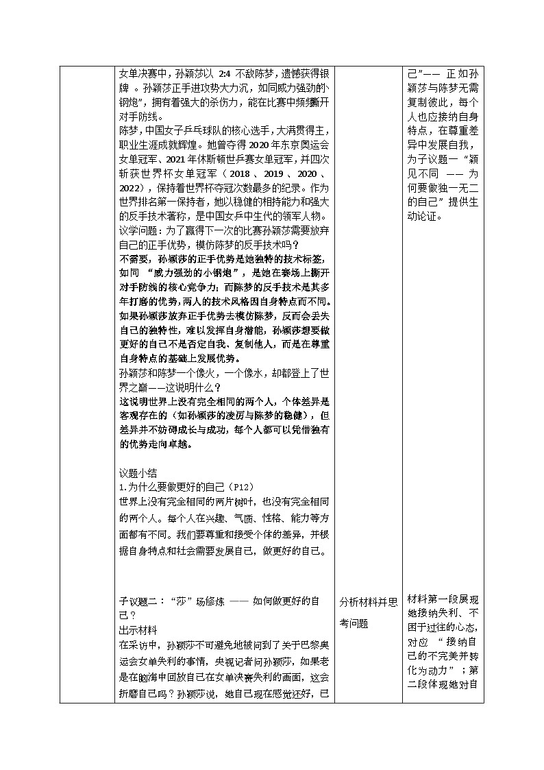 2.2《做更好的自己》教案 -2025-2026学年统编版道德与法治七年级上册第2页