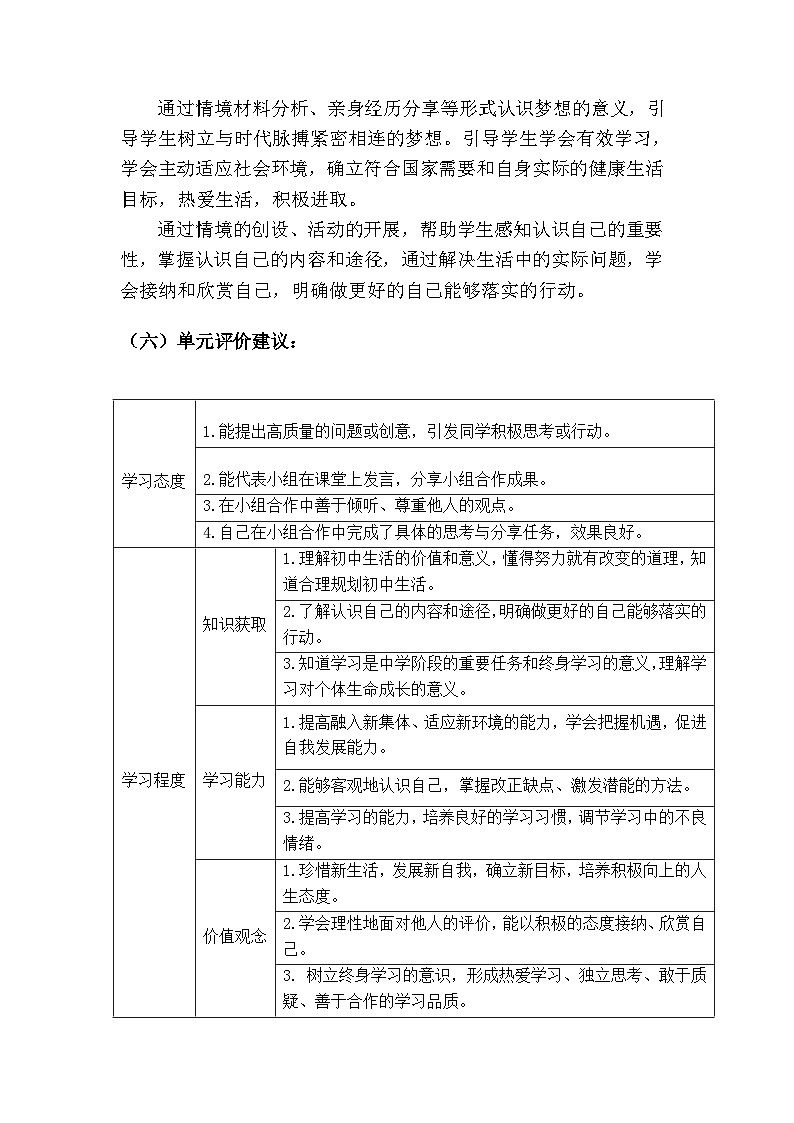 3.1 做有梦想的少年（ 教学设计） 2025-2026学年统编版道德与法治七年级上册第3页