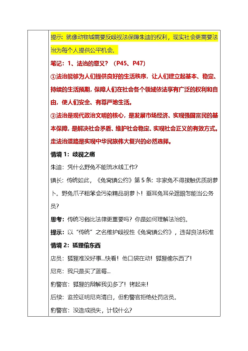 4.1《夯实法治基础》教学设计 2025-2026学年度道德与法治九年级上册 统编版第3页