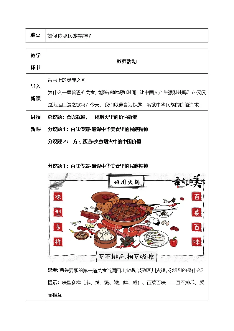 5.2《凝聚价值追求》教学设计 2025-2026学年度道德与法治九年级上册 统编版第2页