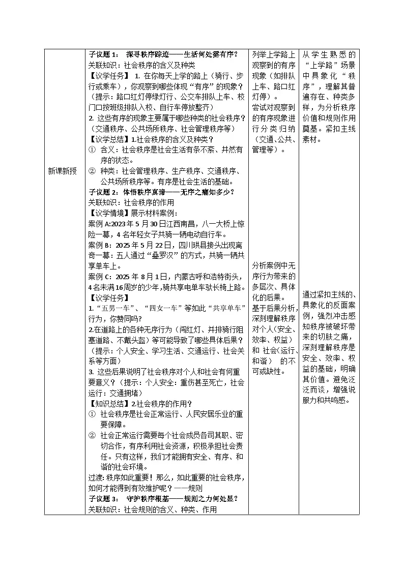 4.1《维护秩序靠规则》教案_部编版道法八年级上册第2页
