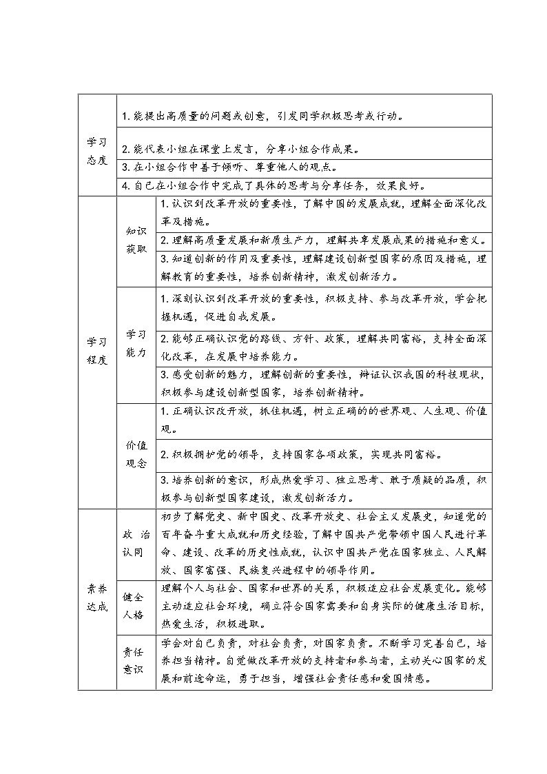 新人教部编版初中道法九上1-1-2《走向共同富裕》教学设计第3页