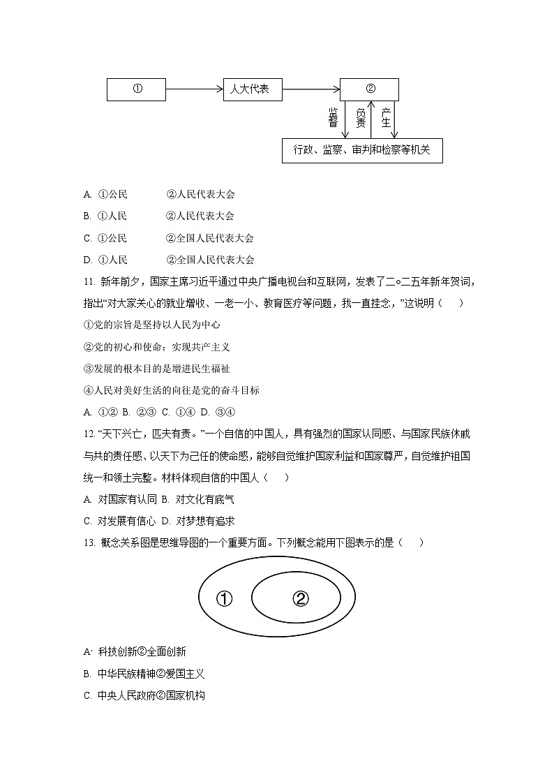 2025年辽宁省北票市中考三模道德与法治试卷（学生版）第3页