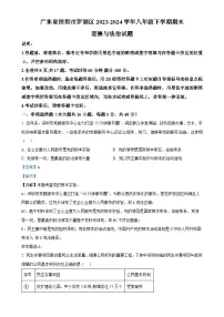 广东省深圳市罗湖区2023-2024学年八年级下学期期末道德与法治试题（解析版）-A4