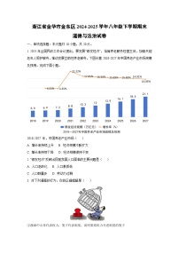 浙江省金华市金东区2024-2025学年八年级下学期期末道德与法治试题（学生版）