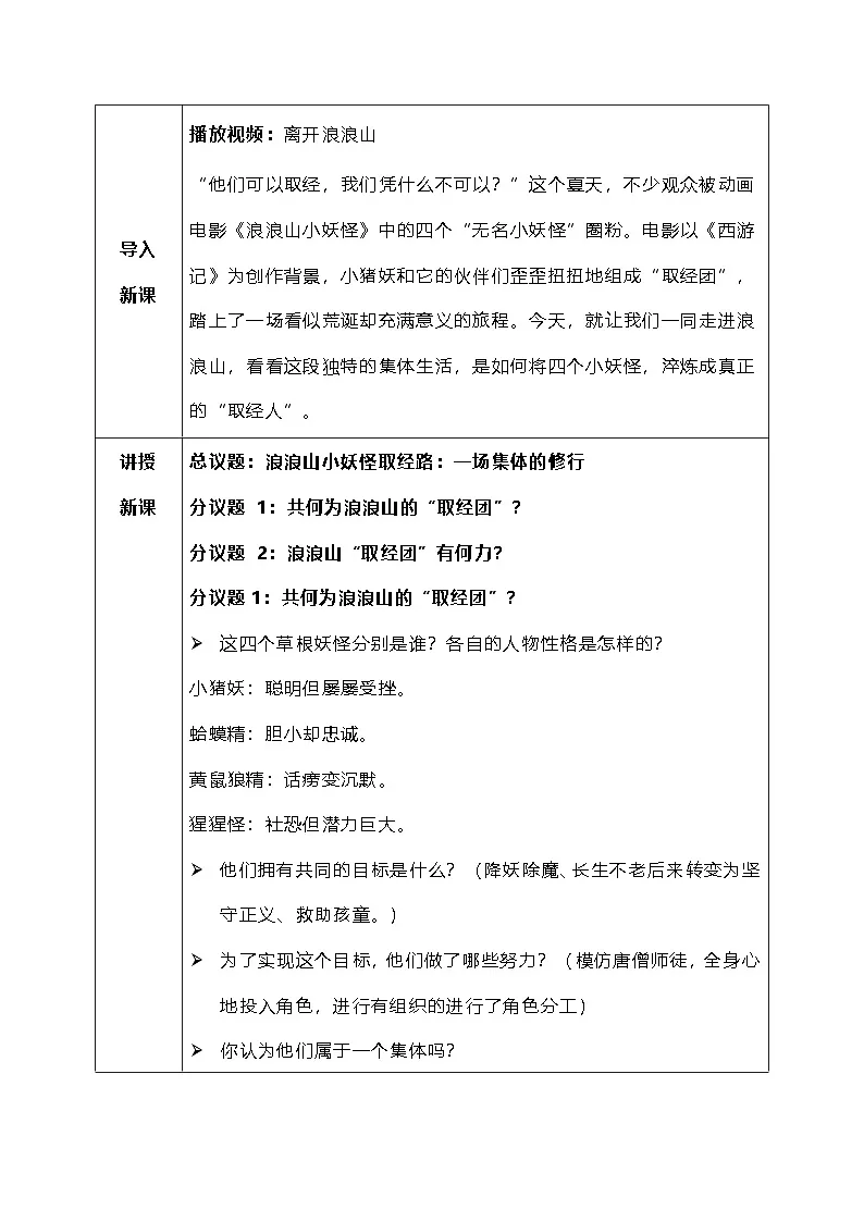 7.1《集体生活成就我》教学设计 2025-2026学年道德与法治 七年级上册第2页