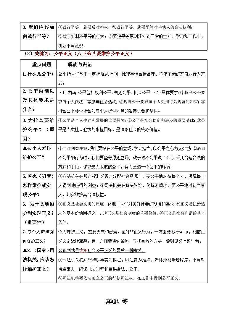 2026年中考道德与法治一轮复习：专题四 中华优秀传统文化教育 考点梳理+真题练习题汇编（含答案）第2页