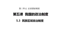 初中政治 (道德与法治)人教版（2024）八年级下册（2024）民族区域自治制度备课ppt课件