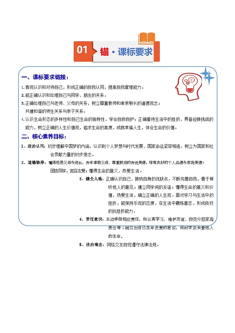 专题01 七年级上册（知识清单）（测试版）第2页