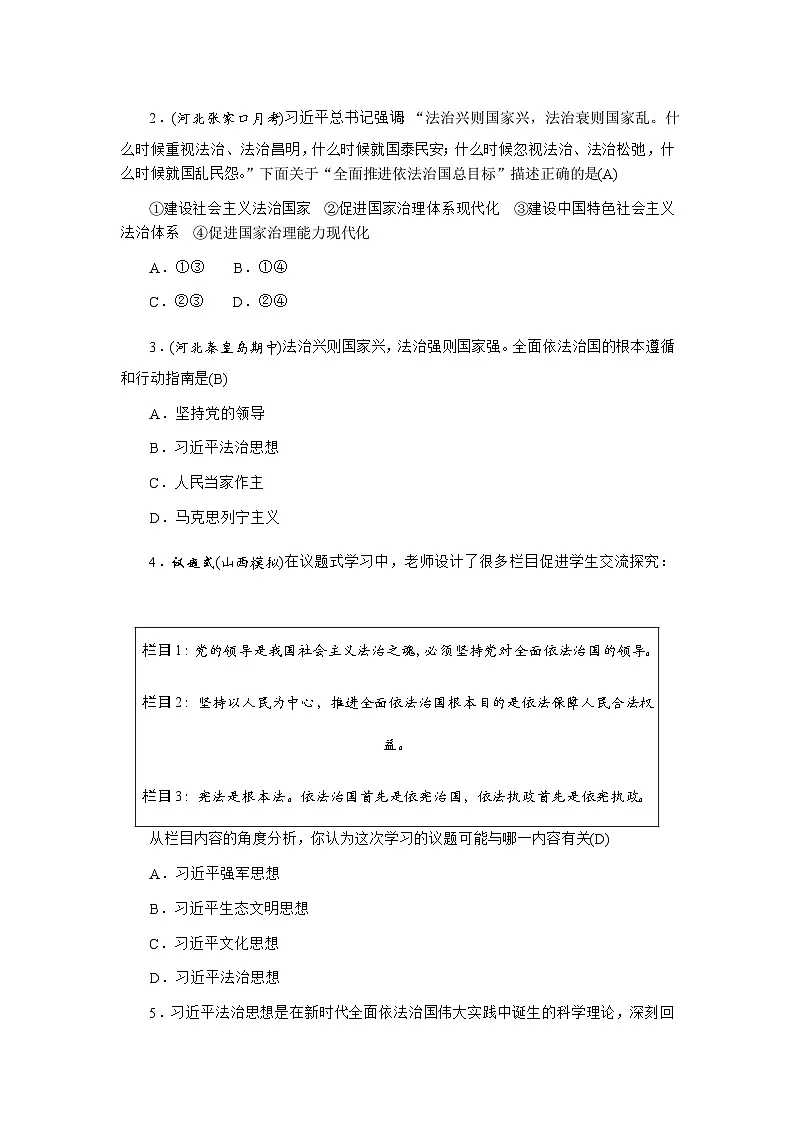 13.1　全面依法治国的指导思想第3页