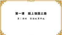 政治思品九年级上册（道德与法治）坚持改革开放作业课件ppt