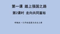 初中政治思品人教部编版九年级上册（道德与法治）走向共同富裕课文配套课件ppt