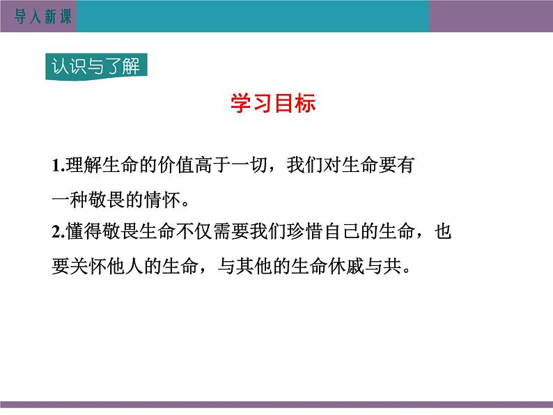 道德与法治七年级上册第八课8.2 敬畏生命 课件03