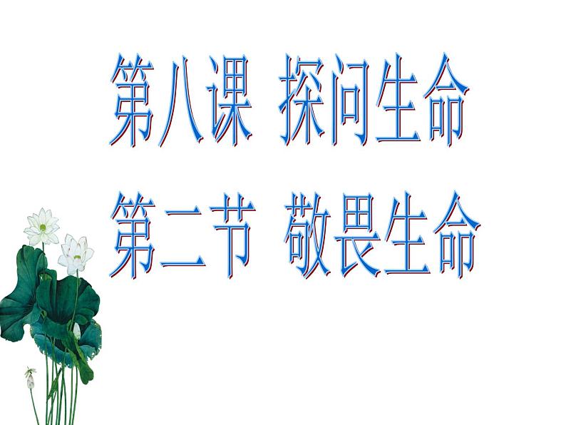 8.2 敬畏生命 课件-部编版道德与法治七年级上册（共21张PPT）第3页