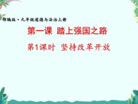 人教部编版九年级上册（道德与法治）第一单元 富强与创新第一课 踏上强国之路坚持改革开放授课ppt课件