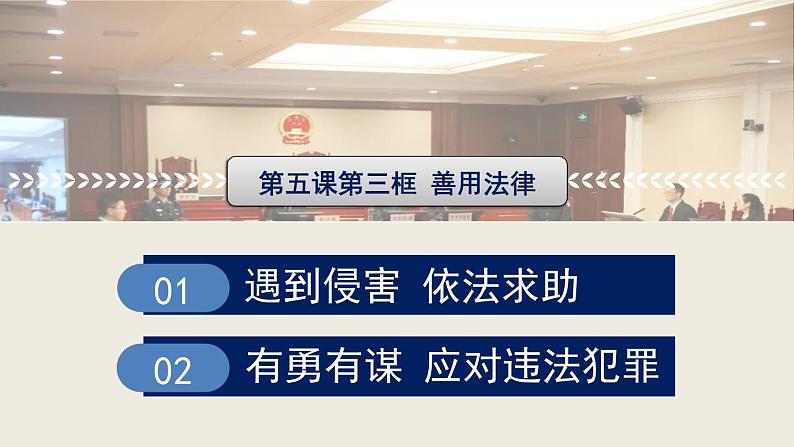 部编版道德与法治八年级上册 5.3 善用法律 课件(共27张PPT)04