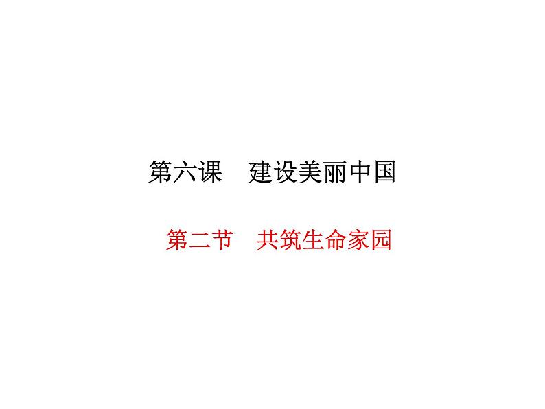 人教版道德与法治九年级上册 6.2 共筑生命家园 课件(共26张PPT)02