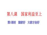 人教版八年级上道德与法治复习 8.1 国家好　大家才会好(共16张PPT)课件