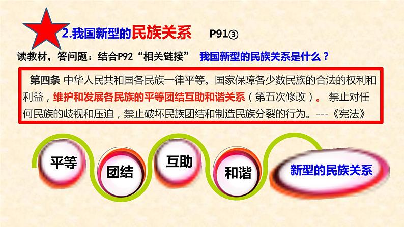 人教版道德与法治九年级上册 7.1促进民族团结 (共31张PPT)课件第7页