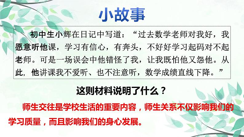 人教版道德与法治七年级上册 6.2 师生交往 课件(共27张PPT)01