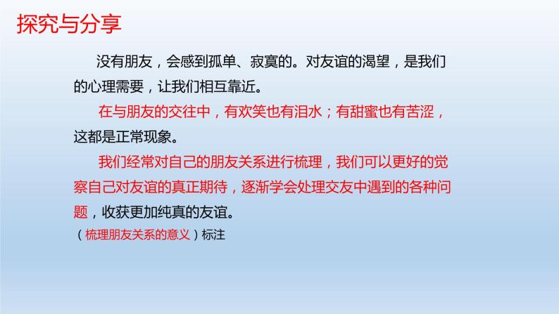 人教版道德与法治七年级上册 4.1 和朋友在一起 (共16张PPT)课件07