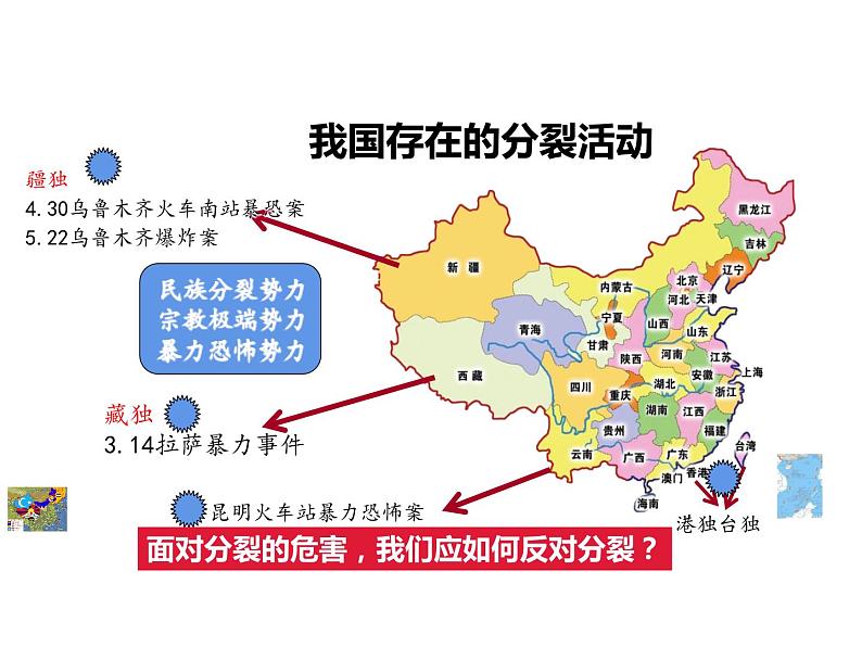 人教版九年级道德与法治上册 7.2 维护祖国统一 课件第7页