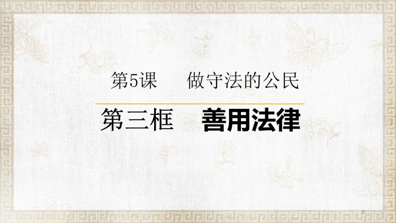 人教版道德与法治八年级上册 5.3 善用法律 课件05