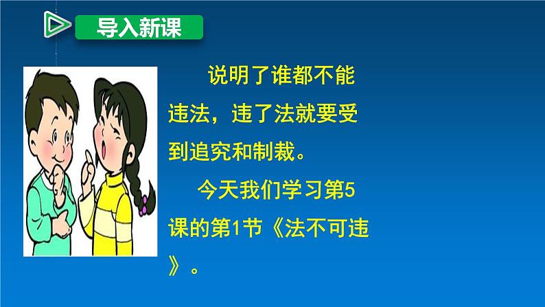 人教版道德与法治八年级上册 5.1 法不可违 课件第3页