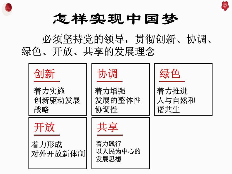 人教版道德与法治九年级上册 8.2 共圆中国梦 课件04